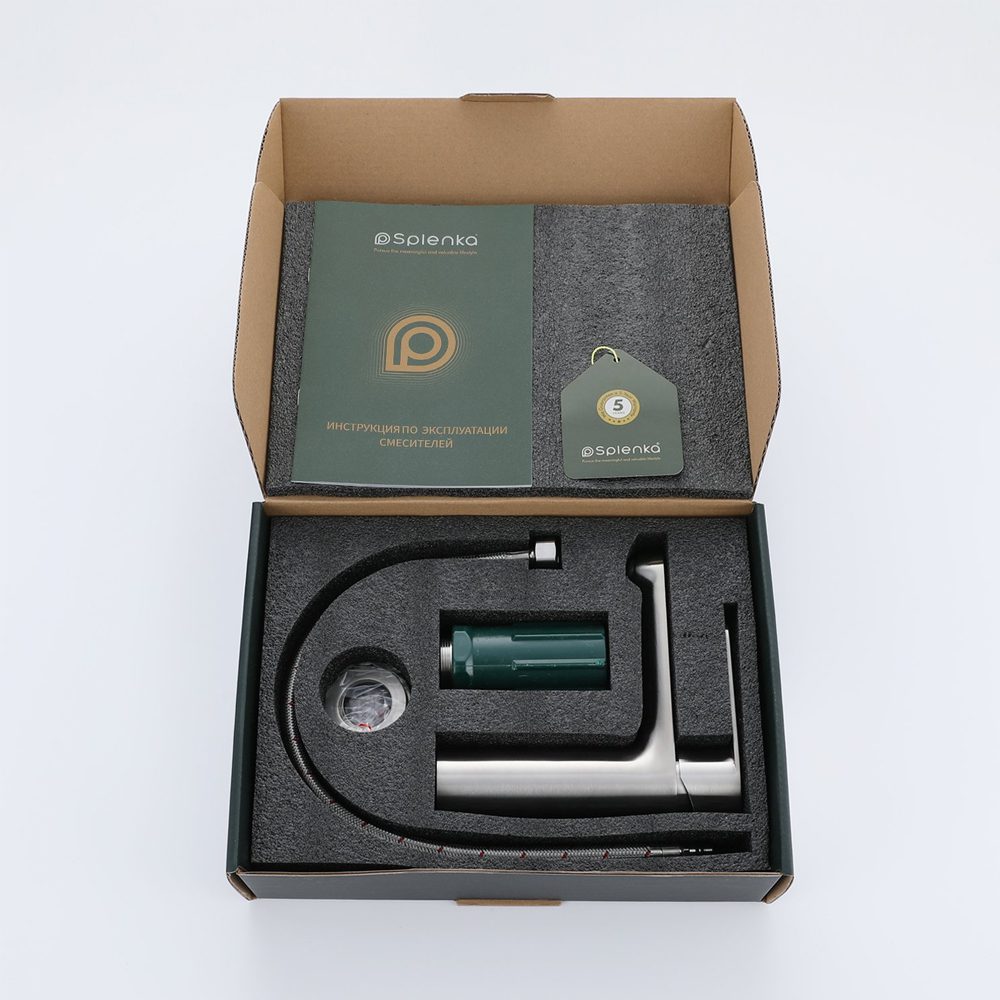 Смеситель для умывальника Splenka S222.10.05, сатин — изображение 9