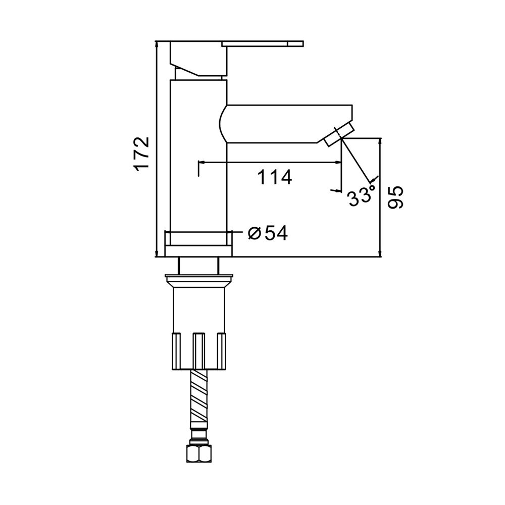 Смеситель для умывальника Splenka S223.10.06, чёрный — изображение 2