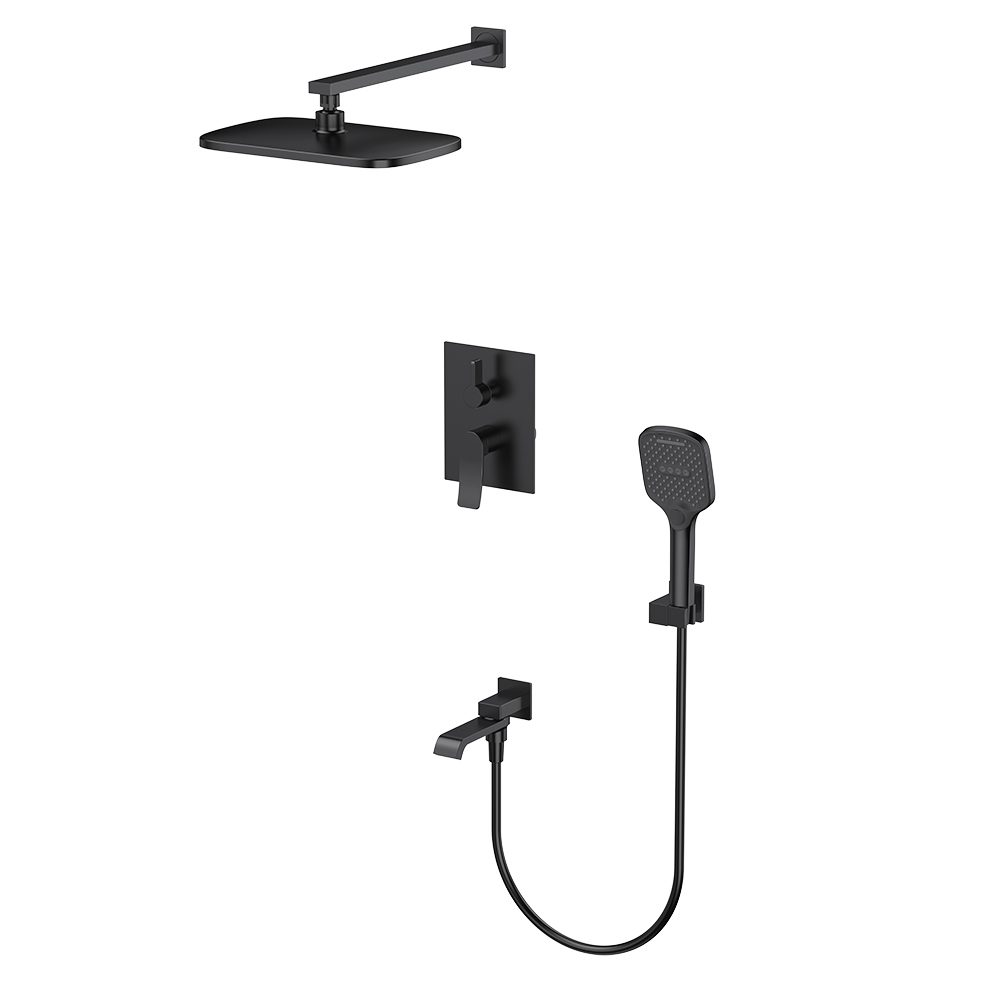 Душевая система скрытого монтажа Splenka S31.27.06, чёрный