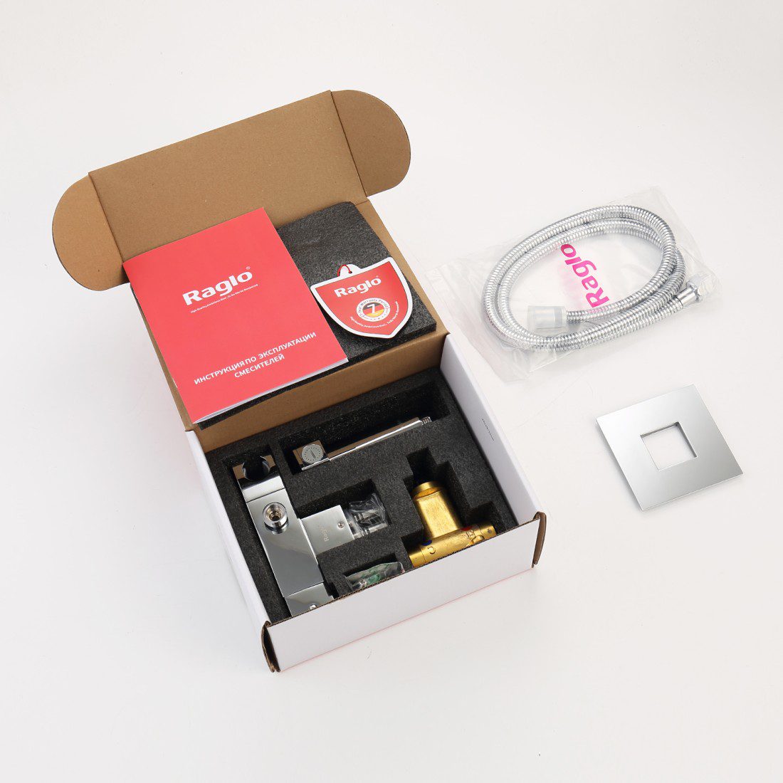 Смеситель скрытого монтажа для гигиенического душа с термостатом Raglo R24.56 — изображение 5