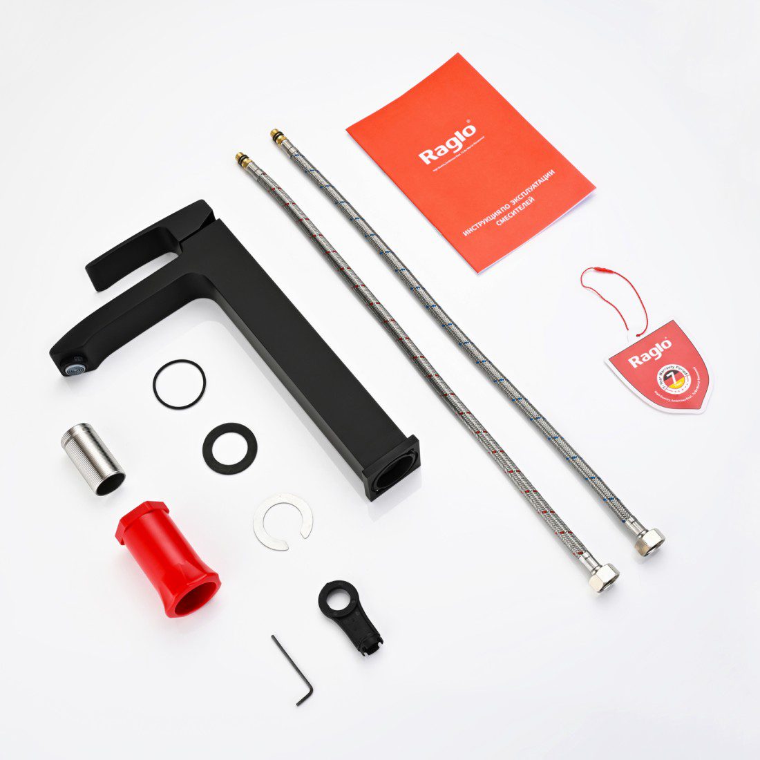 Смеситель для умывальника Raglo R01.15.06, чёрный — изображение 6