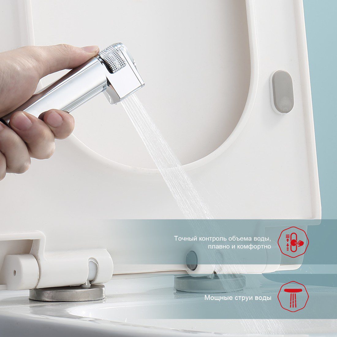 Смеситель скрытого монтажа для гигиенического душа с термостатом Raglo R24.56 — изображение 6