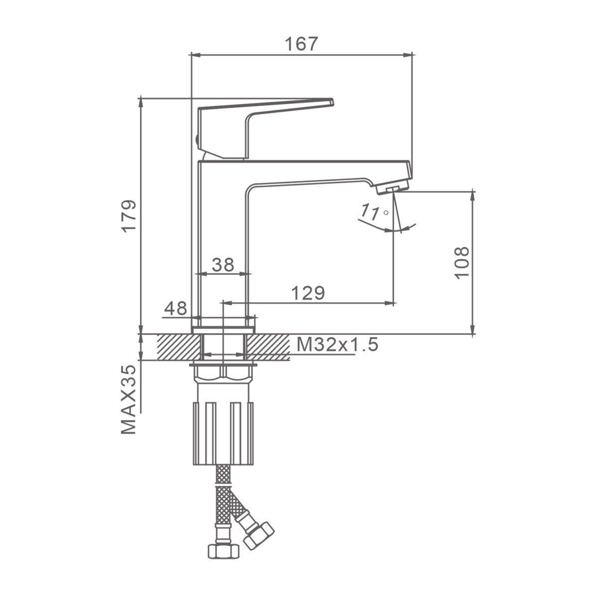 Смеситель для умывальника Splenka S01.10 — изображение 11
