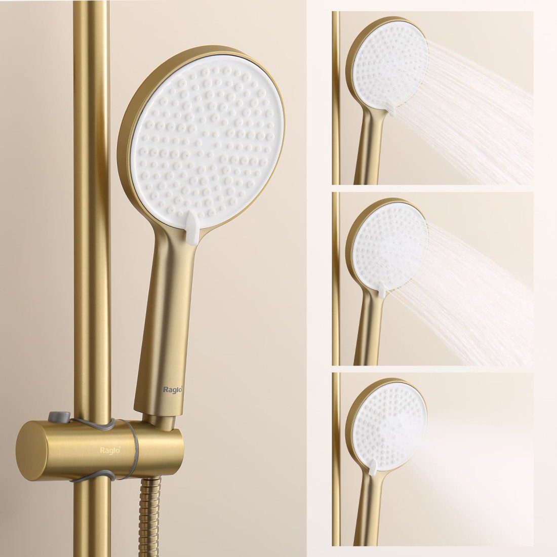 Душевая система Raglo R20.24.03, золотой сатин — изображение 5