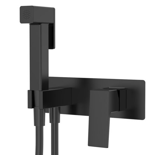 Смеситель скрытого монтажа для гигиенического душа Splenka S01.52.06, чёрный