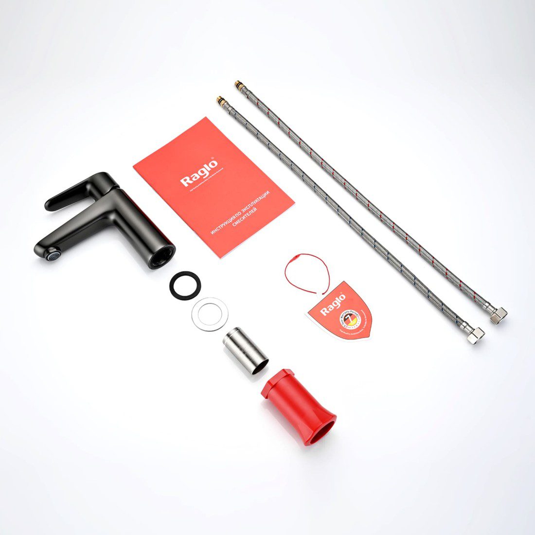 Смеситель для умывальника Raglo R31.10.09, графит — изображение 4