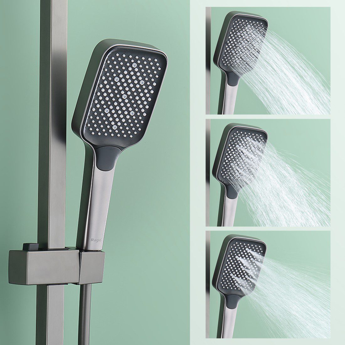 Душевая система Raglo R02.24.09, графит — изображение 3