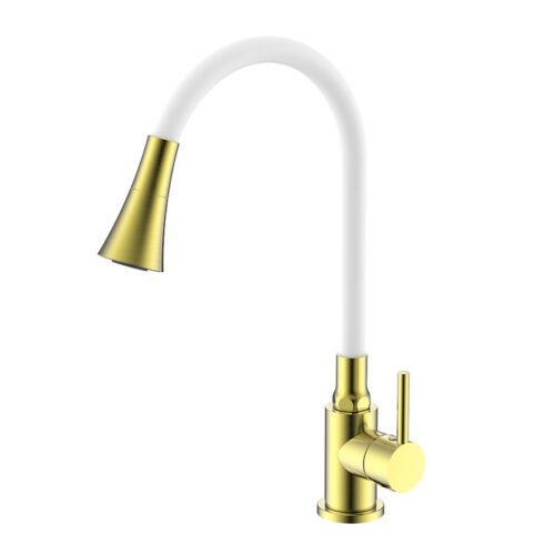 Смеситель для кухни с гибким изливом Splenka S201.4308.03, золотой сатин