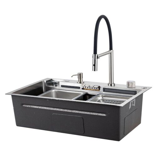 Многофункциональная кухонная мойка GS7547-15, сатин