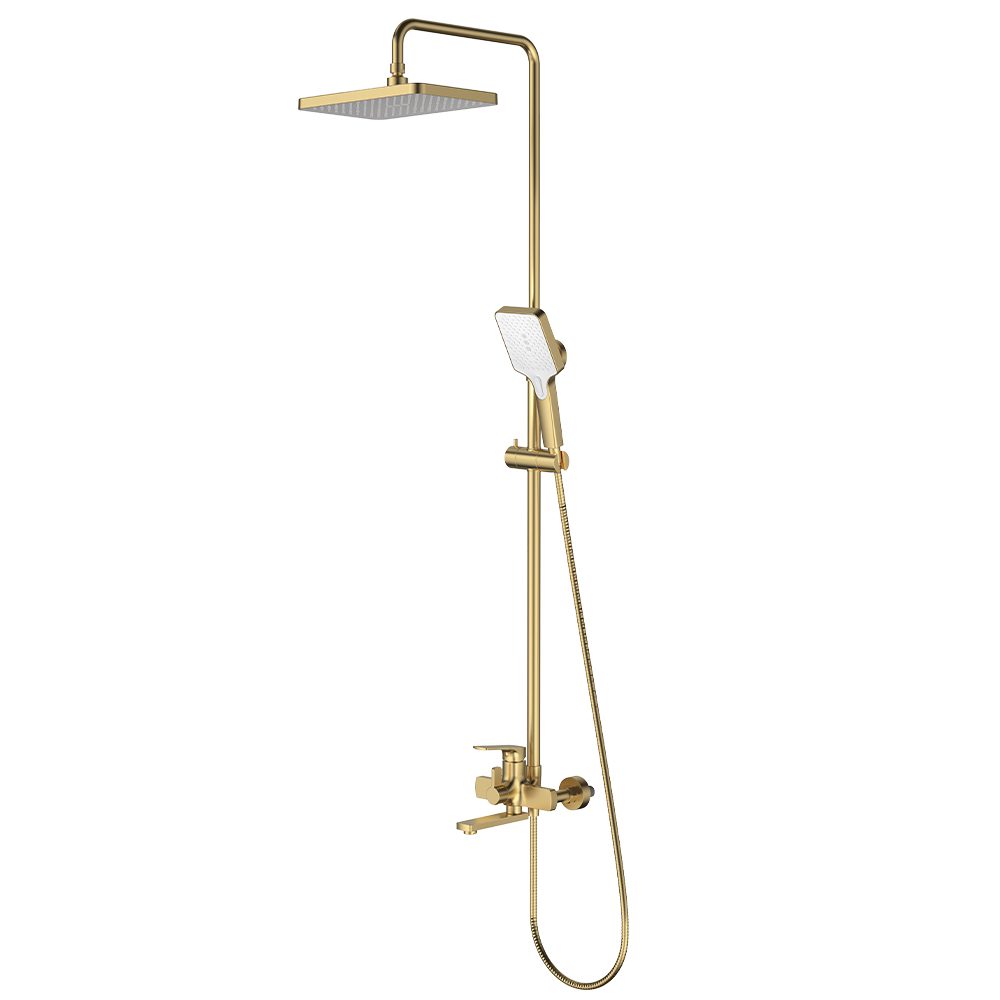 Душевая система Splenka S30.24.03, золотой сатин