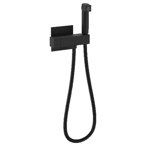 Смеситель скрытого монтажа для гигиенического душа с термостатом Raglo R24.56.06, чёрный