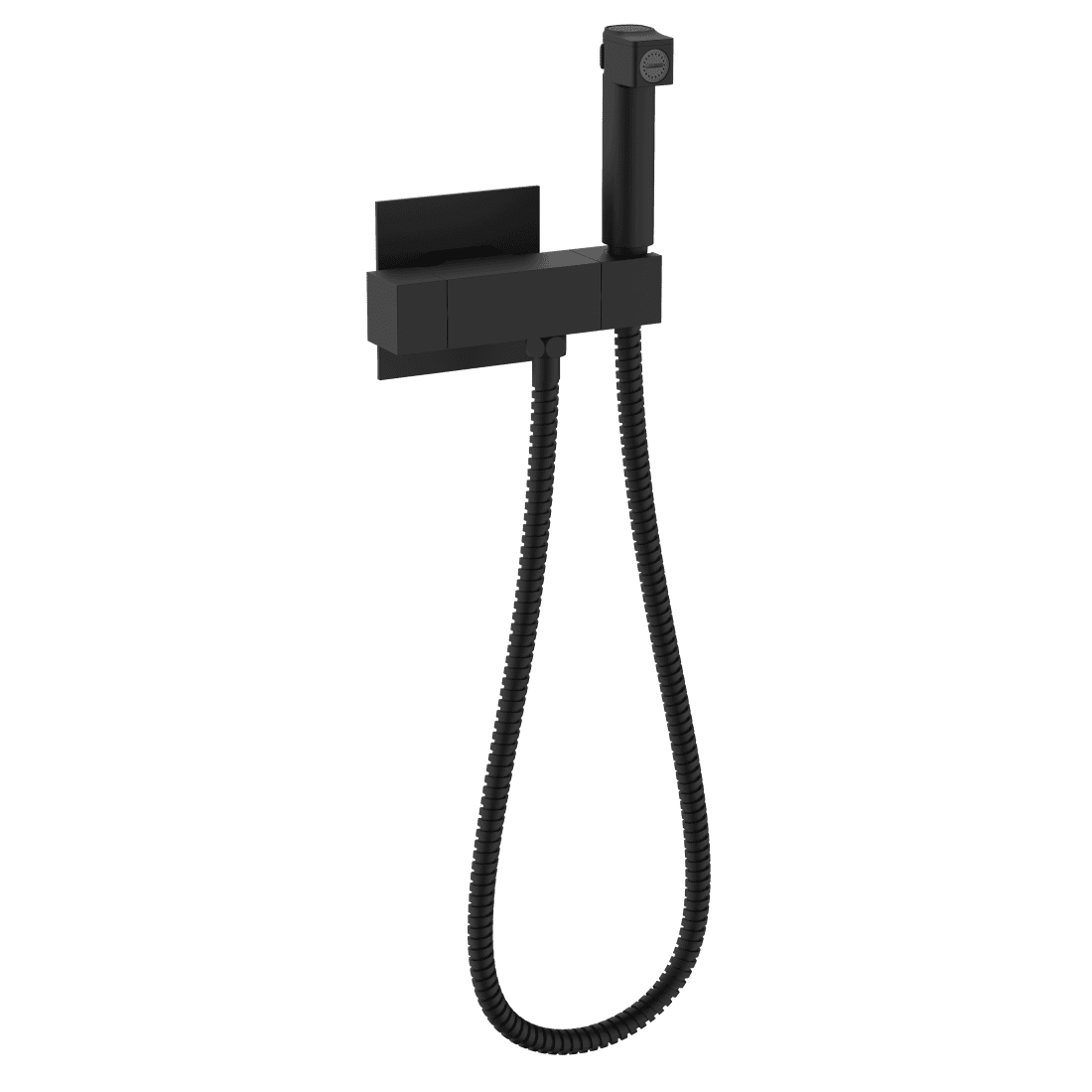 Смеситель скрытого монтажа для гигиенического душа с термостатом Raglo R24.56.06, чёрный