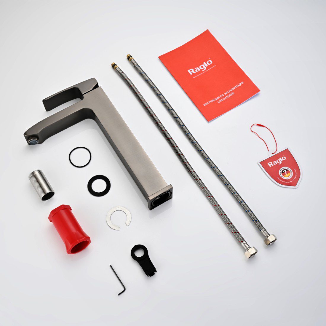 Смеситель для умывальника Raglo R01.15.09, графит — изображение 2