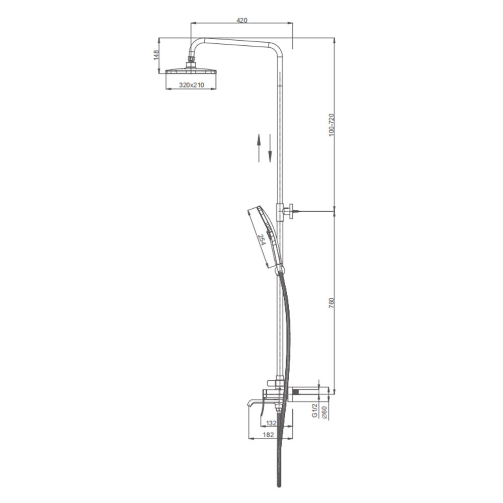 Душевая система Splenka S31.24.03, золотой сатин — изображение 2