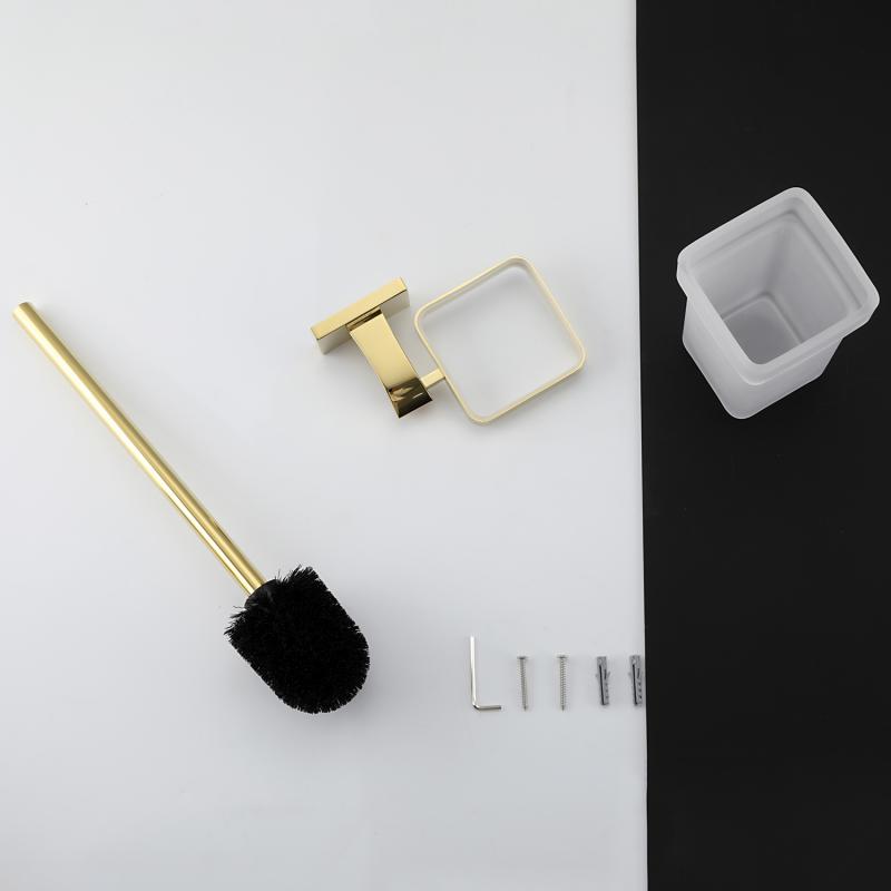 Ёршик для унитаза Gappo G0710-3, настенный, золото — изображение 11