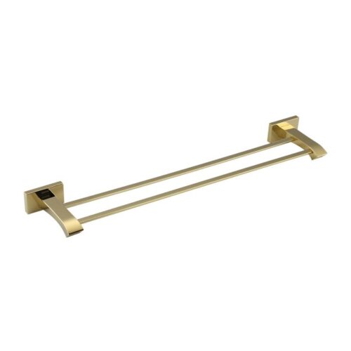 Держатель полотенец Gappo G0709-3, рейлинг двойной 60 см, золото
