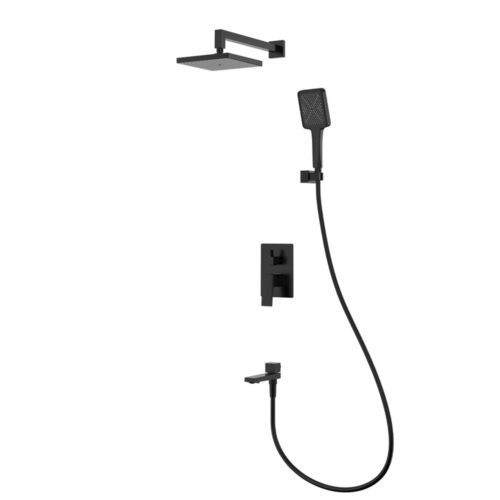 Душевая система скрытого монтажа Splenka S01.27.06, чёрный