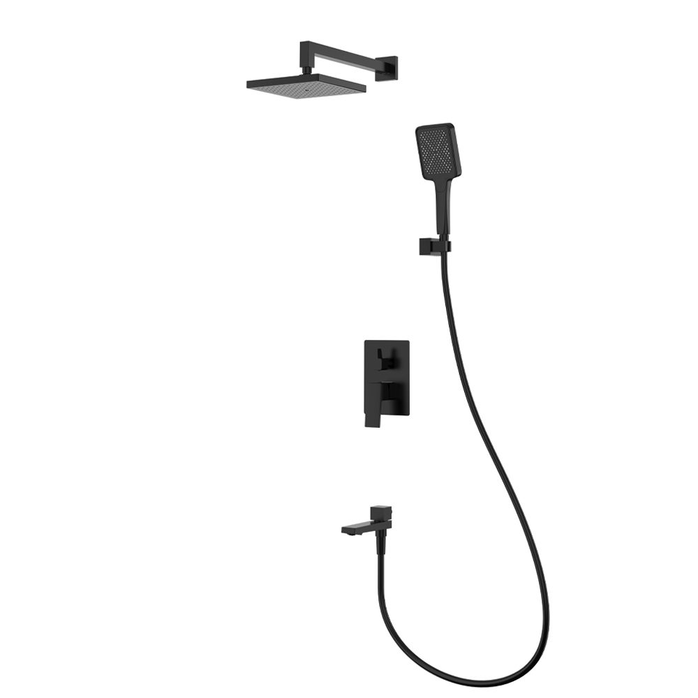 Душевая система скрытого монтажа Splenka S01.27.06, чёрный