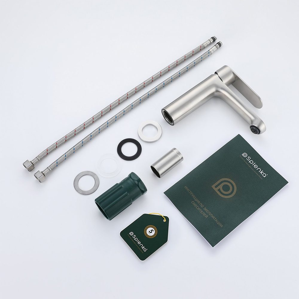 Смеситель для умывальника Splenka S222.10.05, сатин — изображение 8