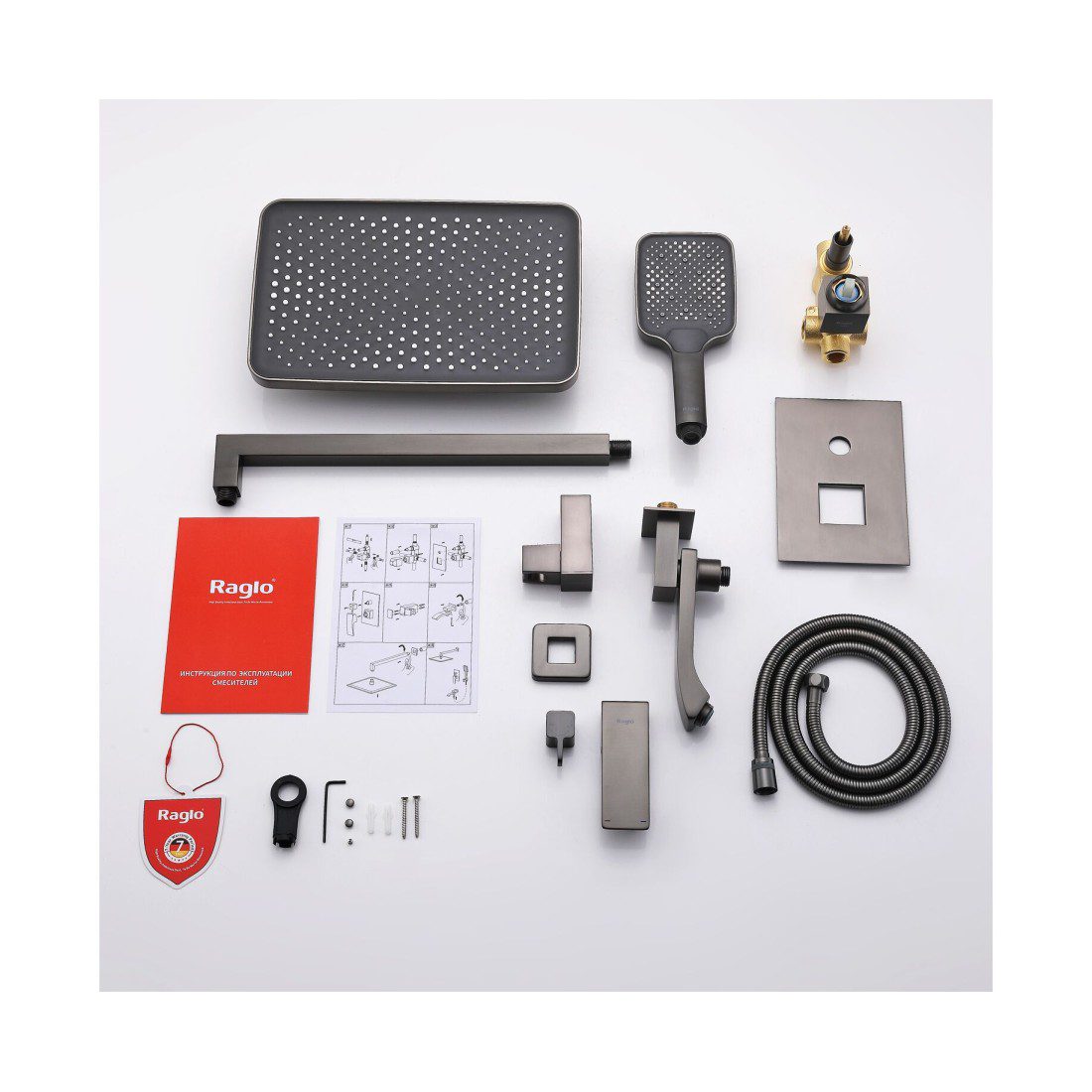 Душевая система скрытого монтажа Raglo R01.27.09, графит — изображение 4