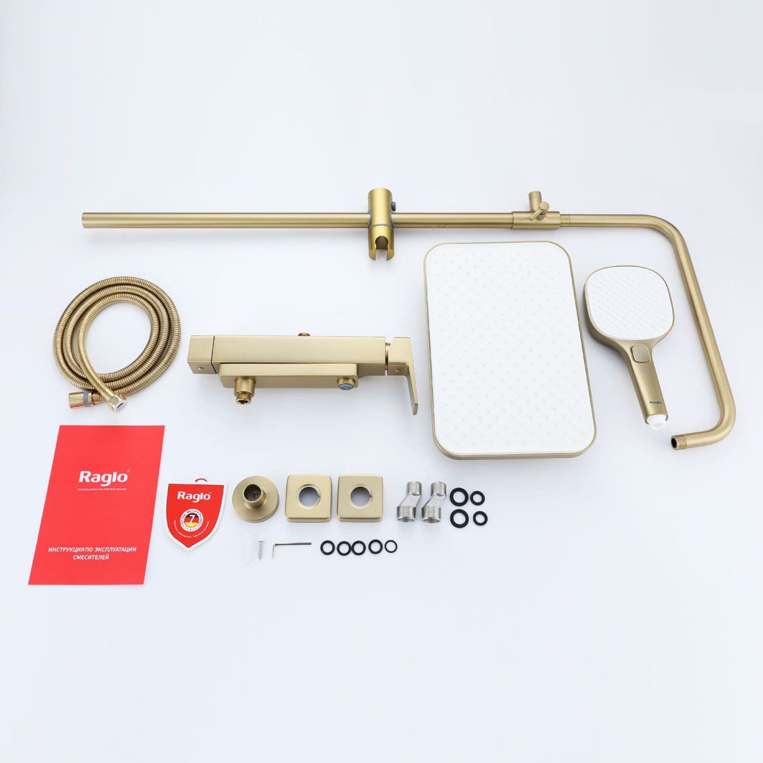 Душевая система Raglo R30.24.03, золотой сатин — изображение 12