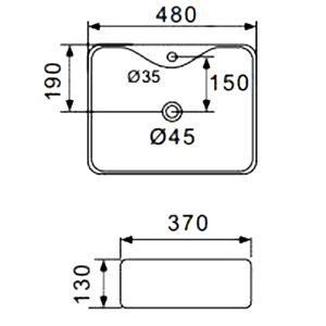 Умывальник накладной Gappo GT206 — изображение 2