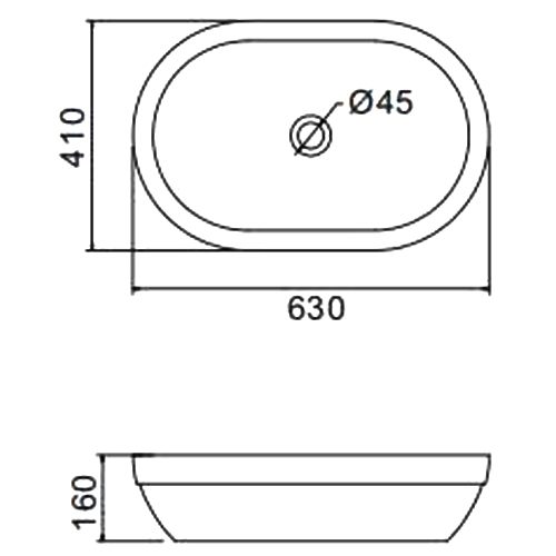 Умывальник накладной Gappo GT301 — изображение 2