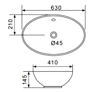 Умывальник накладной Gappo GT309 — изображение 2