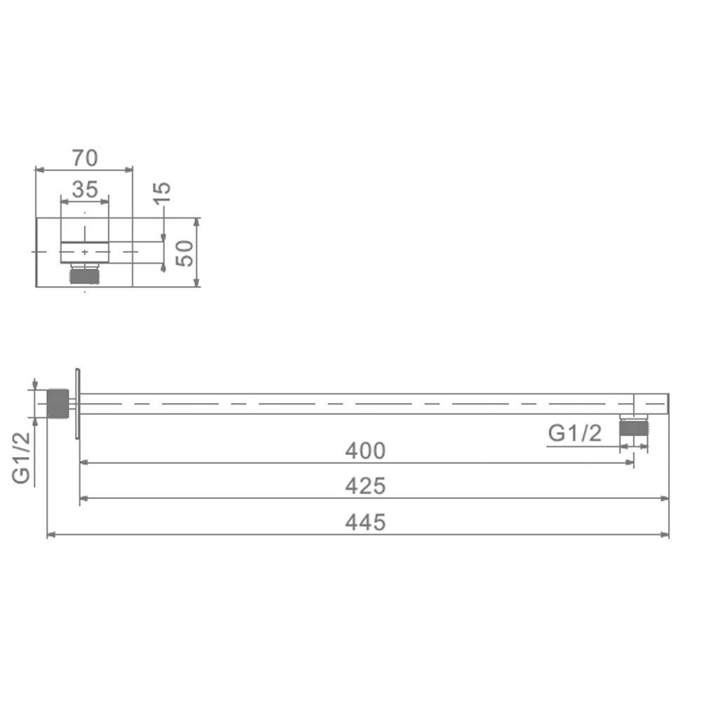 Верхний излив для тропической лейки Raglo R470.30 — изображение 2