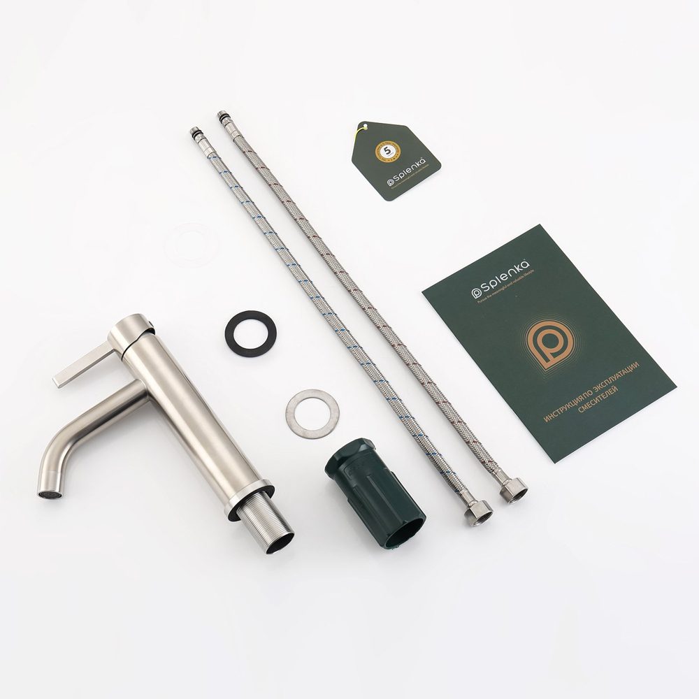 Смеситель для умывальника Splenka S221.10.05, сатин — изображение 7