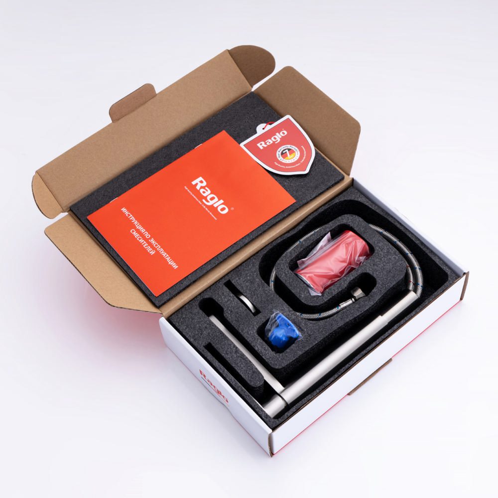 Смеситель для умывальника Raglo R10.10.05, сатин — изображение 3