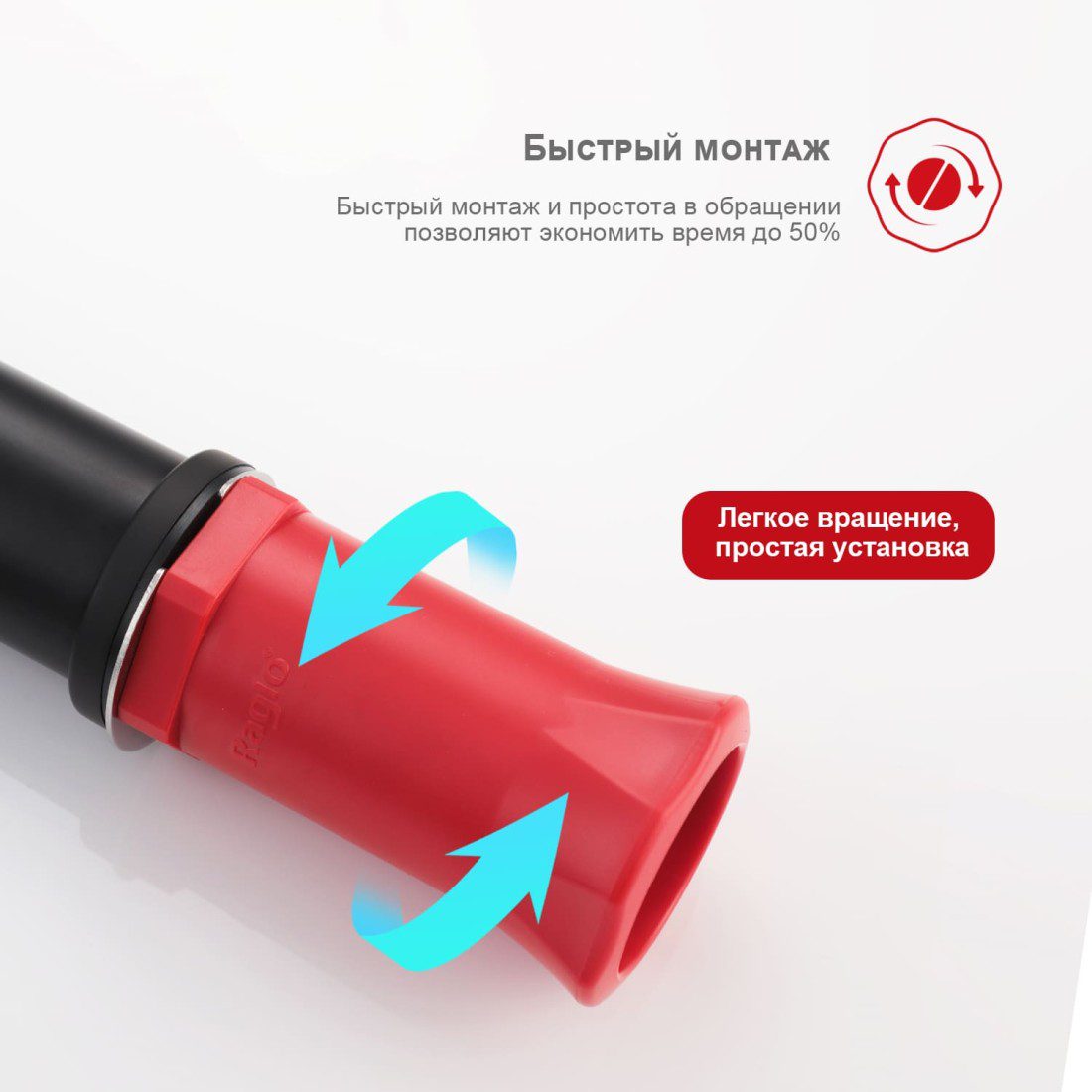 Смеситель для биде Raglo R03.50.06, чёрный — изображение 8