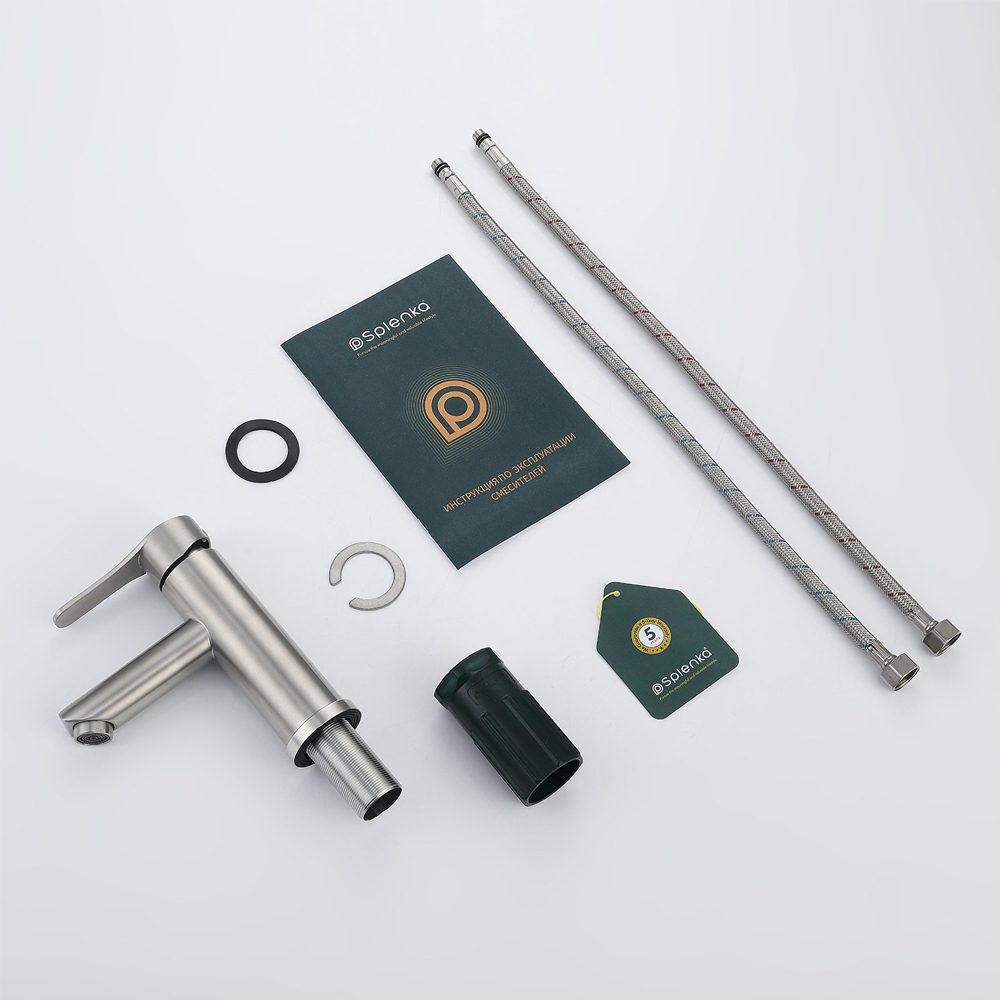 Смеситель для умывальника Splenka S223.10.05, сатин — изображение 6