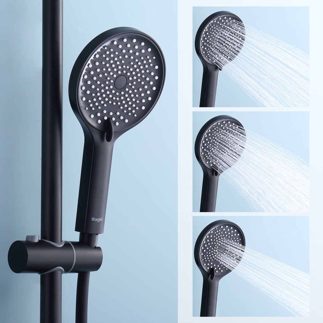 Душевая система Raglo R03.24.06, чёрный — изображение 4
