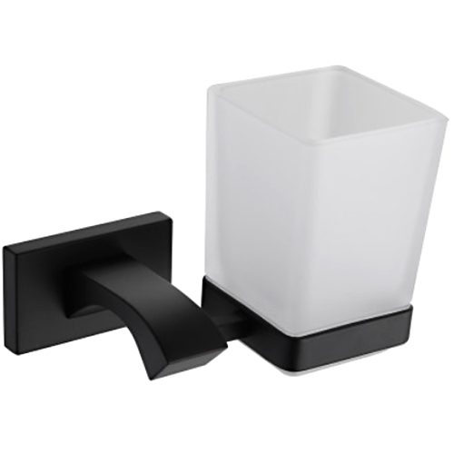 Стакан с настенным держателем Gappo G0706-6, чёрный