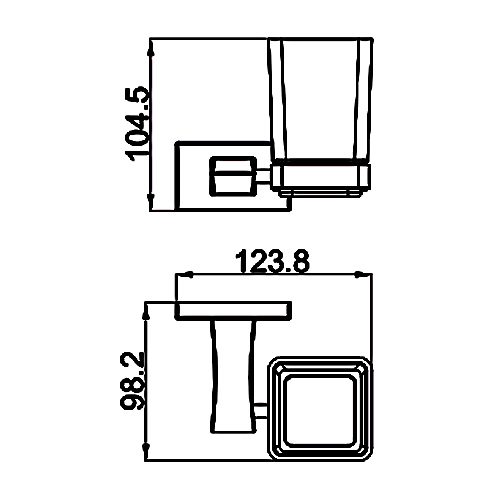 Стакан с настенным держателем Gappo G0706 — изображение 2