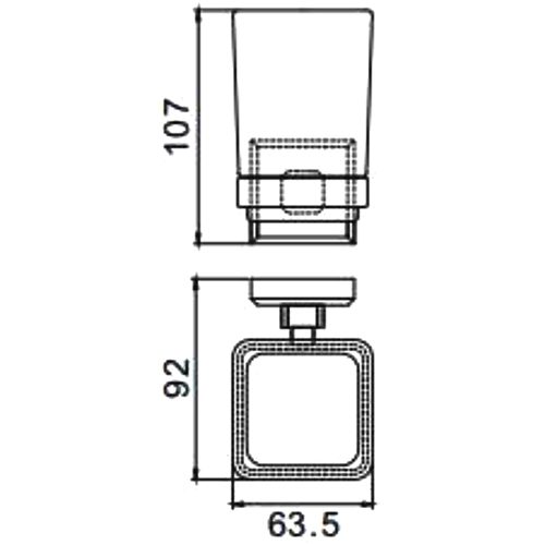 Стакан с настенным держателем Gappo G3806 — изображение 2