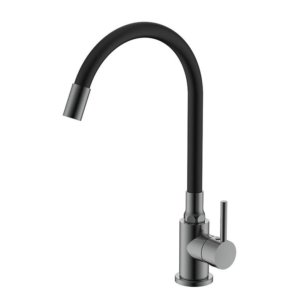 Смеситель для кухни с гибким изливом Splenka S201.4406.09, графит