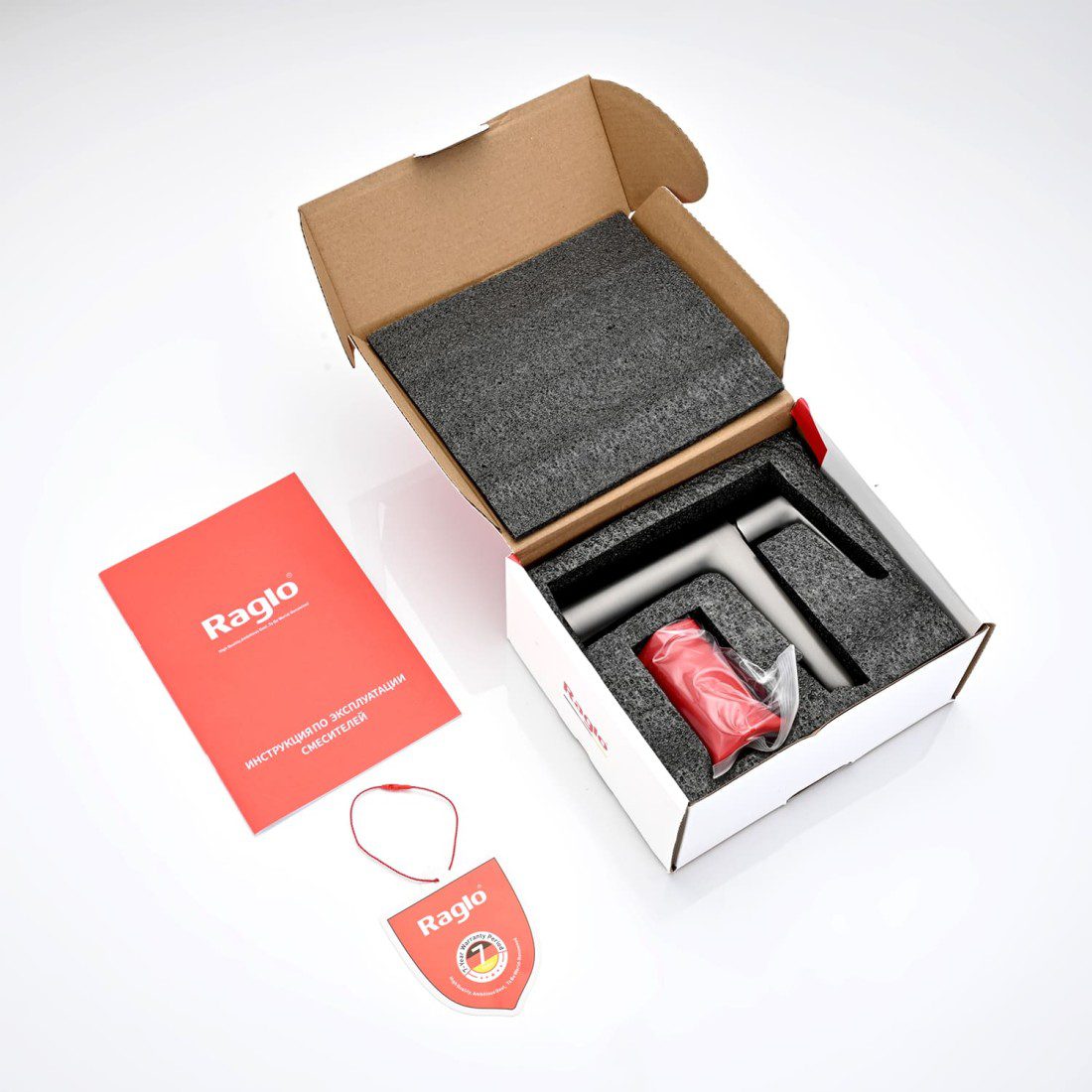 Смеситель для умывальника Raglo R31.10.09, графит — изображение 8