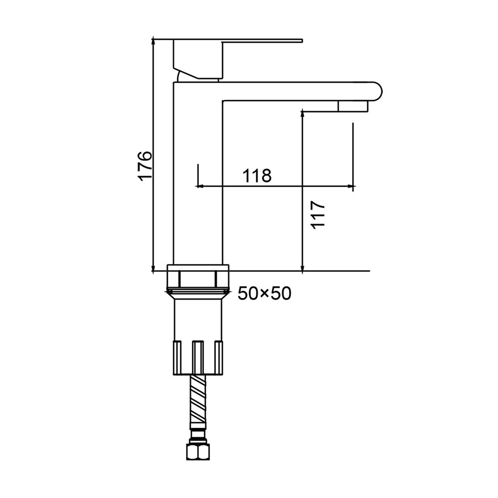 Смеситель для умывальника Splenka S224.10.05, сатин — изображение 8