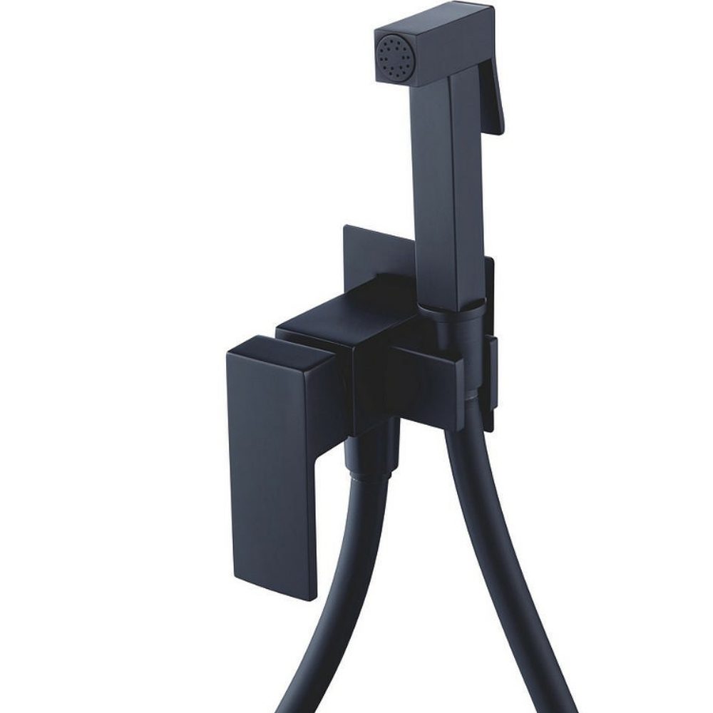 Смеситель скрытого монтажа для гигиенического душа Splenka S98.52.06, чёрный