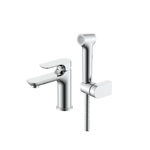 Смеситель для умывальника с гигиеническим душем Raglo R03.12