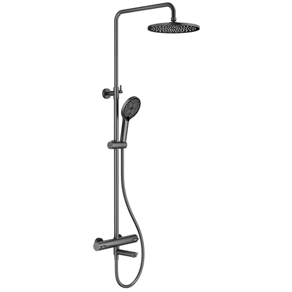 Душевая система с термостатическим смесителем Splenka S223.26.09, графит