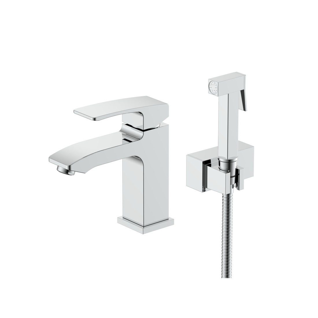 Смеситель для умывальника с гигиеническим душем Raglo R01.12