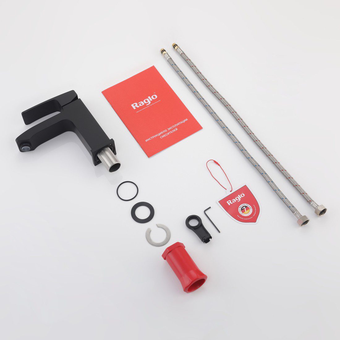 Смеситель для умывальника Raglo R01.10.06, чёрный — изображение 12