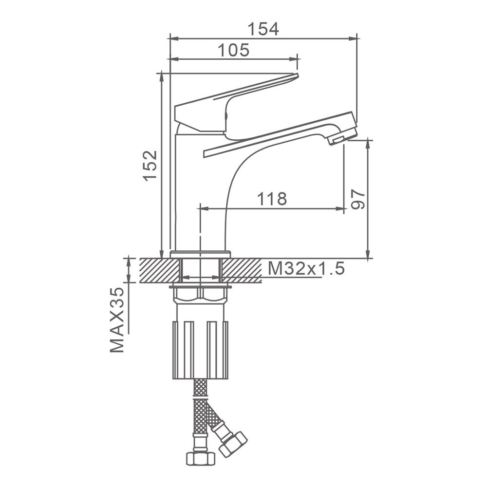 Смеситель для умывальника Splenka S07.10 — изображение 7