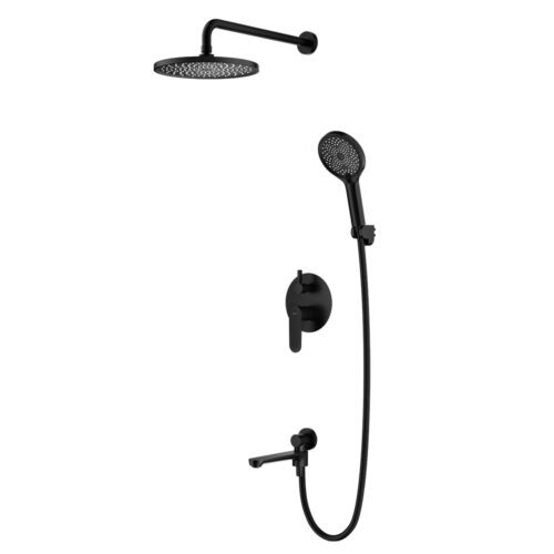 Душевая система скрытого монтажа Splenka S222.27.06, чёрный