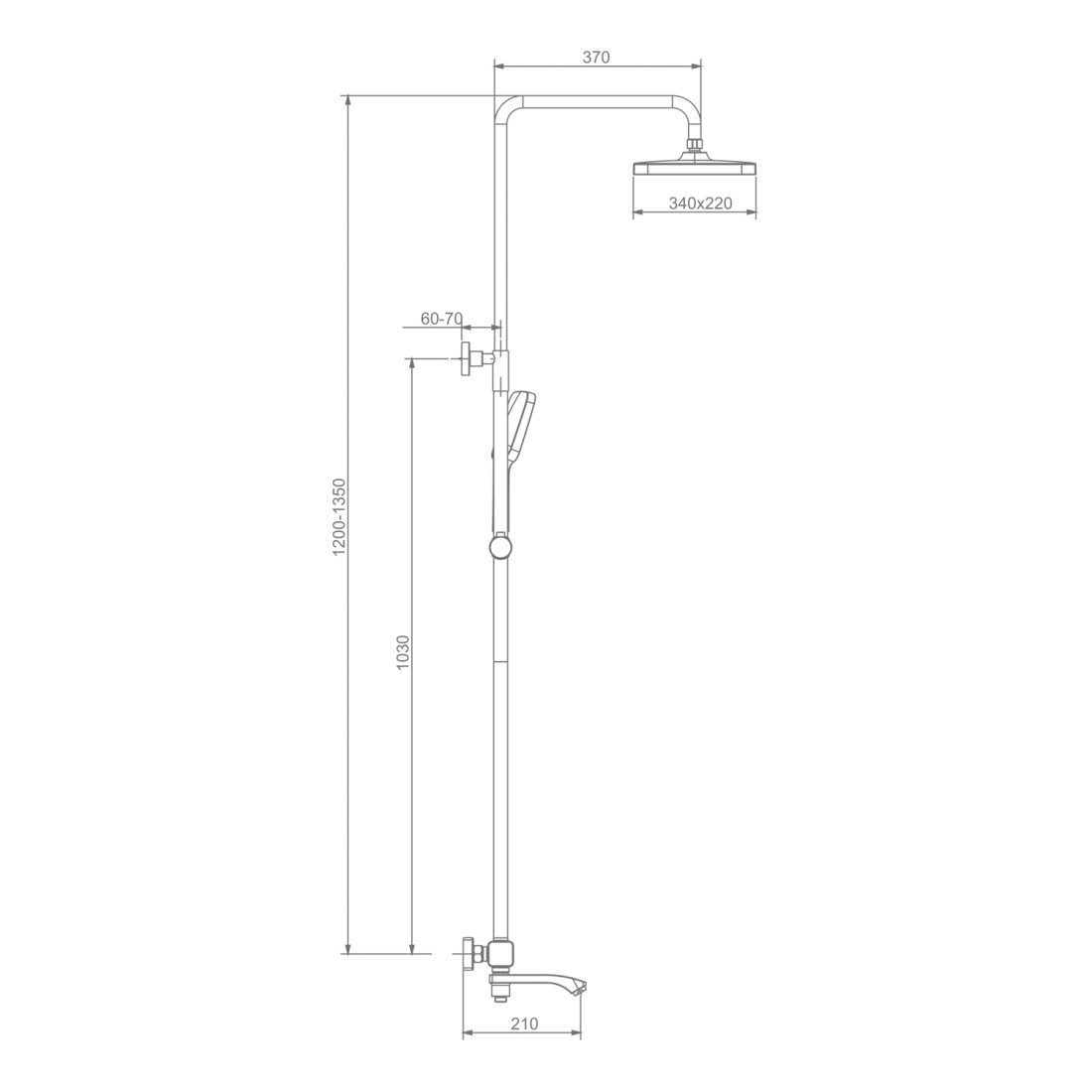 Душевая система с термостатическим смесителем Raglo R01.26 — изображение 13