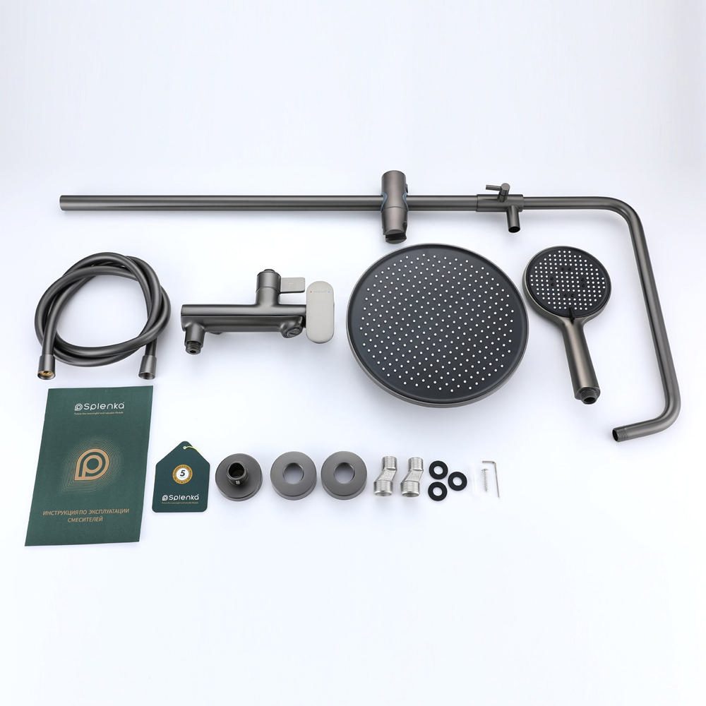 Душевая система Splenka S41.24.09, графит — изображение 8