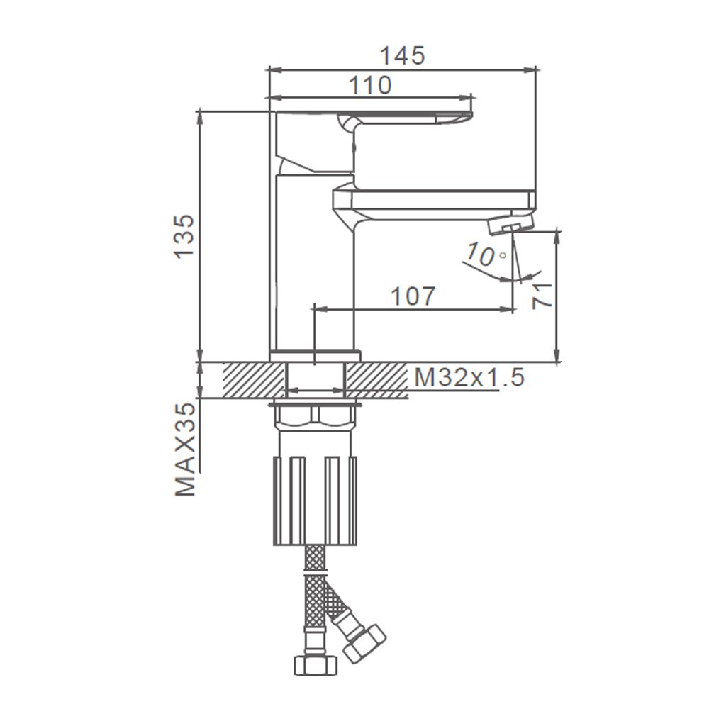 Смеситель для умывальника Splenka S06.10 — изображение 2
